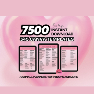 7500+ PLR MRR Canva Templates Bundle | 2025β2026 Printable Planners & Journals | DFY Digital Products